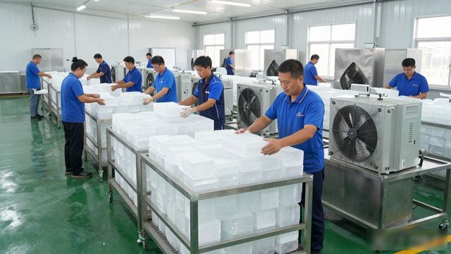 长春夏季车间降温冰块，工厂师傅都在用这个方法