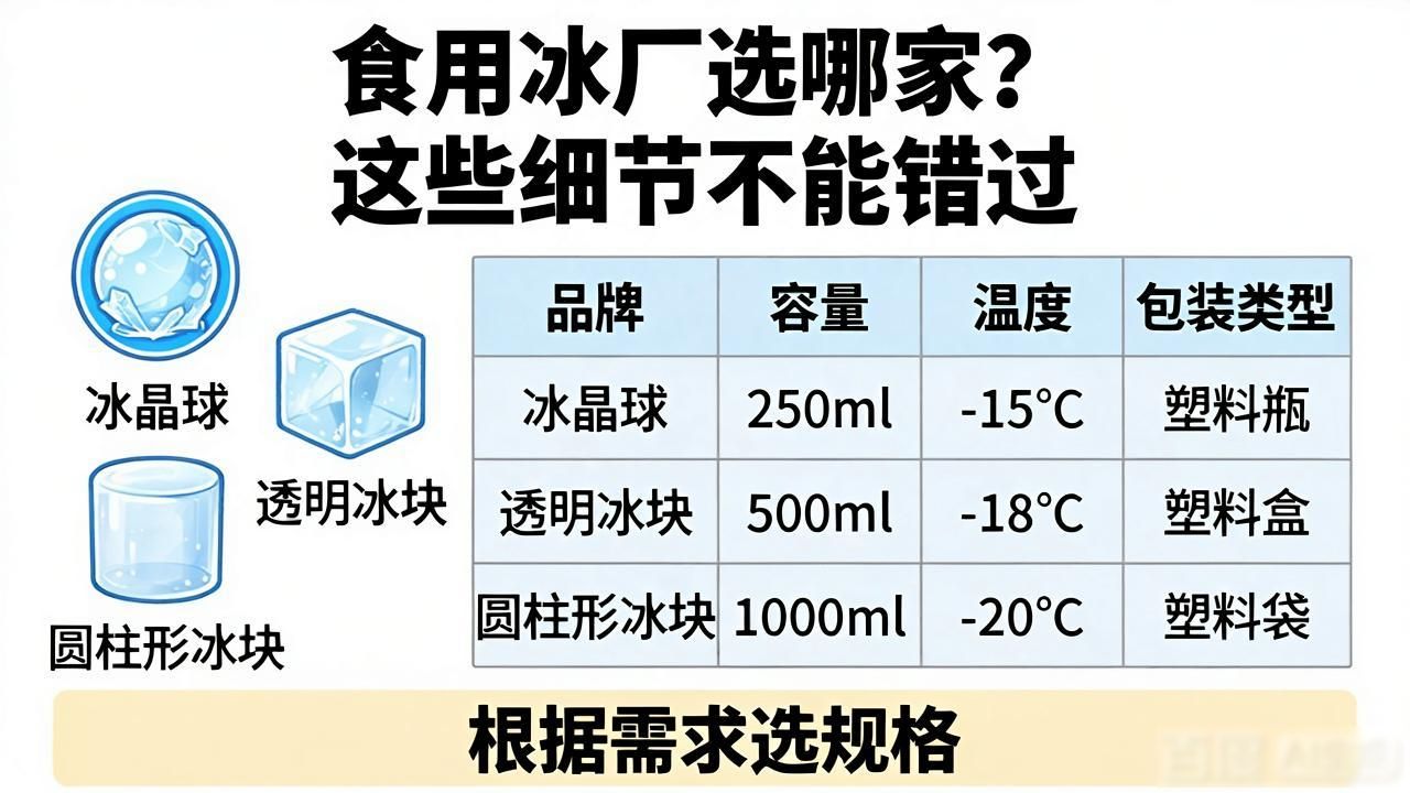 长春食用冰厂选哪家？这些细节不能错过