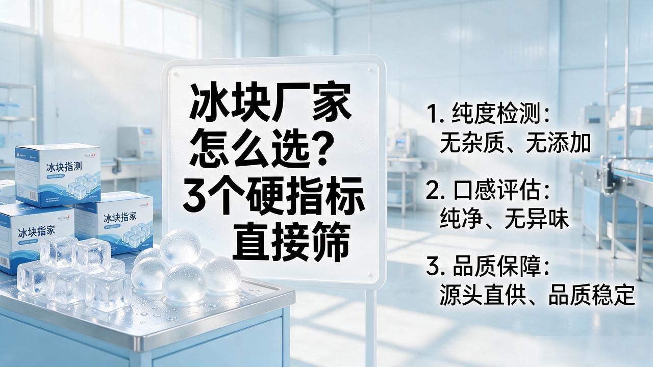 长春冰块厂家怎么选?3个硬指标直接筛